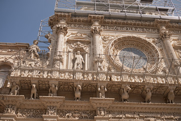 Lecce, Italy - September 08, 2012 : Santa Croce church