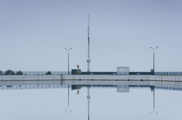 HYDROELECTRIC POWER PLANT - Lake and building of the complex and infrastructure
