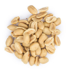 Roasted Peanuts isolated on white