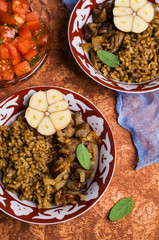 Rice with spices and meat