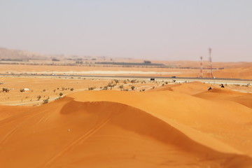 Fototapeta na wymiar Red Sand Arabie Saoudite