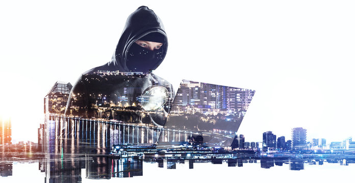 Hacker man steal information