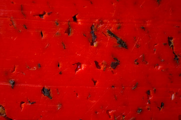 Piece solid red Pesto cheese Basiron