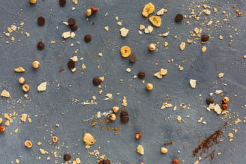 Bakery background with cooking ingredients