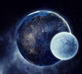 Fototapeta na wymiar World globe from space