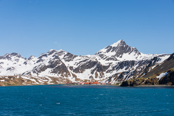 Obraz premium South Georgia Grytviken landscape