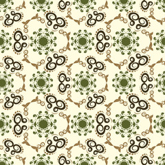 Seamless abstract floral pattern,mandala pattern
