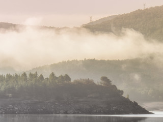 Lake barasona in Graus in the Spanish Pyrenees