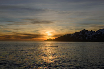 South Georgia morning landscape