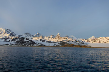 South Georgia morning landscape