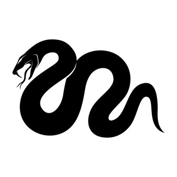 Black snake sign.