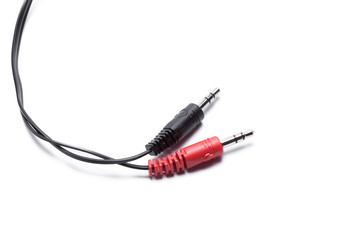 aux cable on the isolated background