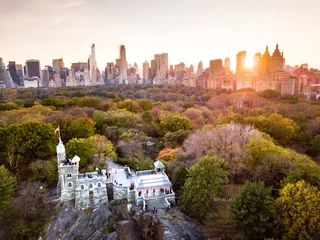 Photo sur Plexiglas New York Panorama de New York depuis Central Park, vue aérienne