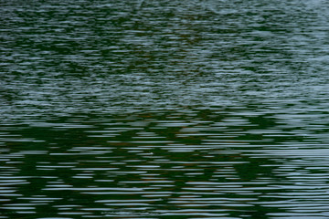 Wave on the green lake, Pattern backround.