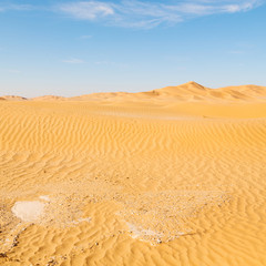 in oman old desert  rub al khali the empty  quarter and outdoor  sand dune