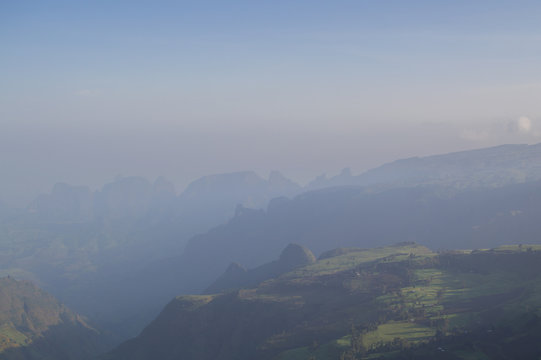 Hiking in the Simien Mountains, Ethiopia