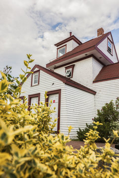 Fort Point Lighthouse In Liverpool, Nova Scotia