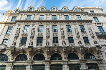 Obraz premium Facade of classical buildings in Brussels, Belgium