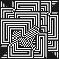 Abstract geometric background. Creative pattern on dark background.