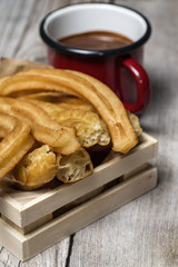 churros with hot chocolate