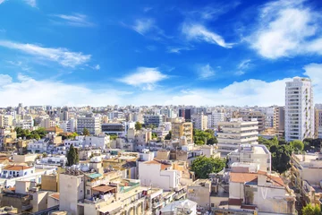Poster Mooi uitzicht op Nicosia, Cyprus © marinadatsenko