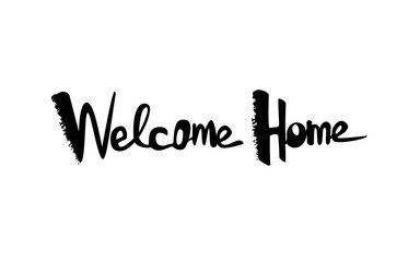 Welcome Home lettering