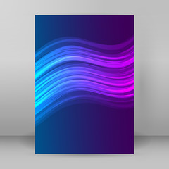 colors abstract backgroubnd glow light effect  A4 brochure07