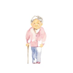祖母、素材