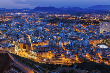 Fototapeta na wymiar Panorama of Alicante