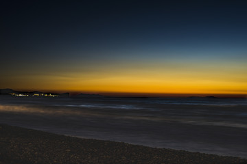 An amazing sunset in Corfu on a summer evening, Greece