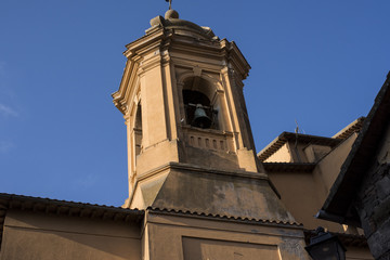 Fototapeta na wymiar View of the church of Rector's Church San Girolamo Dei Croati in Ripetta, Rome