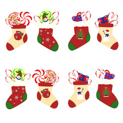 Set of christmass socks