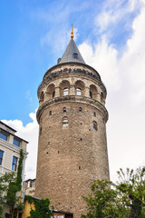 Fototapeta na wymiar View of the Galata Tower 