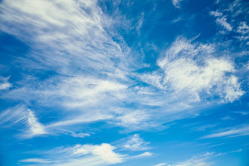 blue sky with clouds
