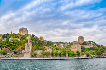 Fototapeta na wymiar The Old Fortress on the Bosphorus