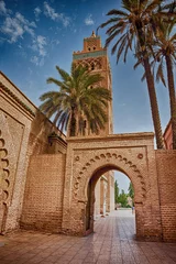 Zelfklevend Fotobehang Koutoubia-moskee Marrakesh © Nataly-Nete