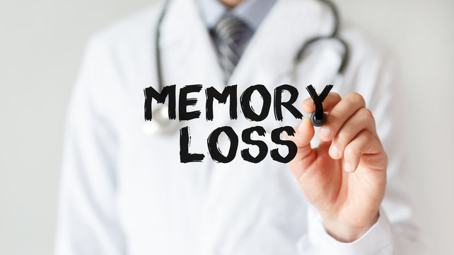 Doctor writing word Memory Loss with marker, Medical concept