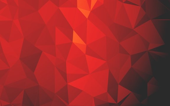 art red color polygon abstract pattern illustration background