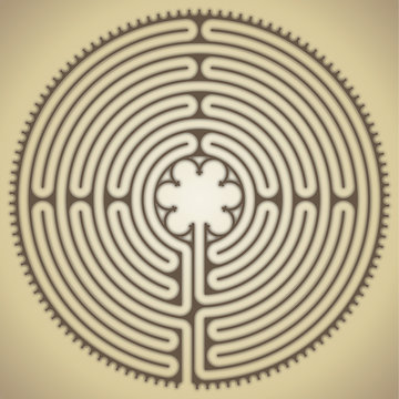 Labyrinth of the cathedral of Chartres, France