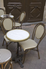 French Cafe Table and Chairs