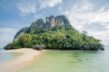 Pak Bia island near the Koh hong (Hong island) Krabi, Thailand.