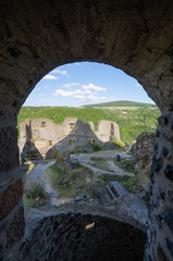 Ruiny zamku Somosko, Węgry - obrazy, fototapety, plakaty