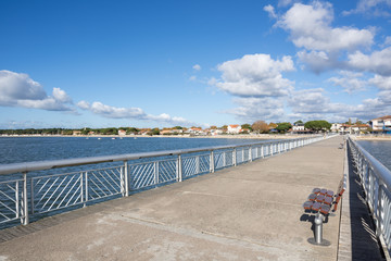 BASSIN D'ARCACHON (France), Andernos les Bains, la plus longue jet&eacute;e de France