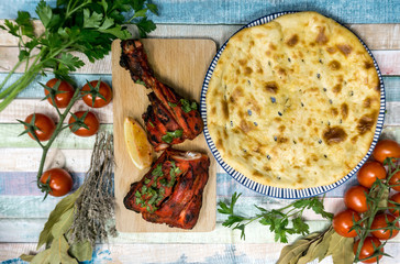 food specialities Mixed Grill Indian Flavor