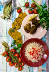 Tasty Indian food mix pakora