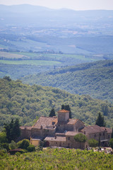 View to the hills of Tuscany, Italy
