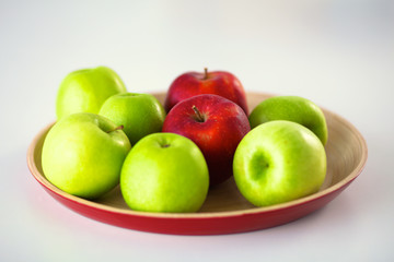 Fresh autumn vegetables on a white background