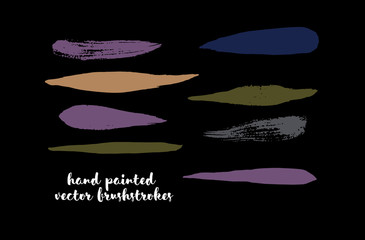 Graffiti Lines. Hand Painted Blue Buttons, Turquoise Highlights. Vector Brushstrokes or Banners. Textured Doodles or Smears. Background Colorful Swatch Collection Vintage Logo Element. Scribble Paint