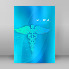 Medical concept cover backdrop brochure page17