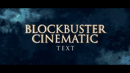 Cinematic 3D Text Title